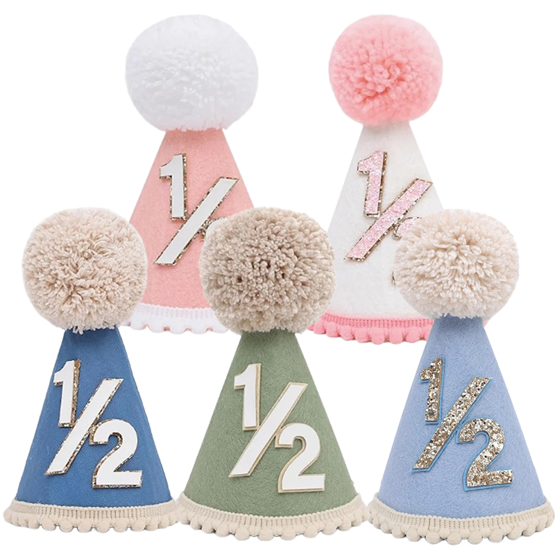 1/2 Birthday Hat Mini Cone Hat – Party Hat Cone recenzja i cena