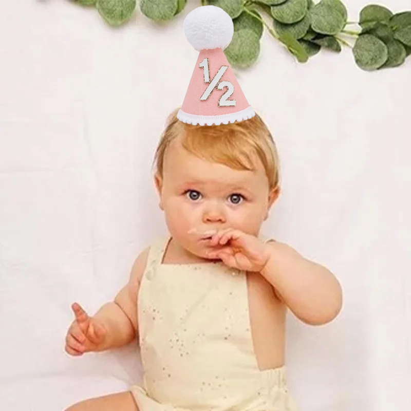 1/2 Birthday Hat Mini Cone Hat – Party Hat Cone recenzja i cena