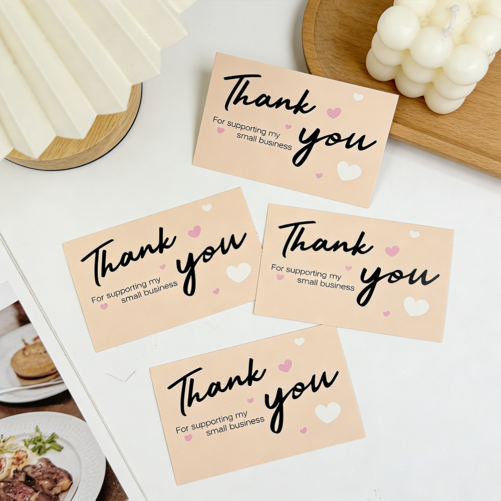 50/100pcs Thank You Cards, for – Party Event Supply Store recenzja i cena