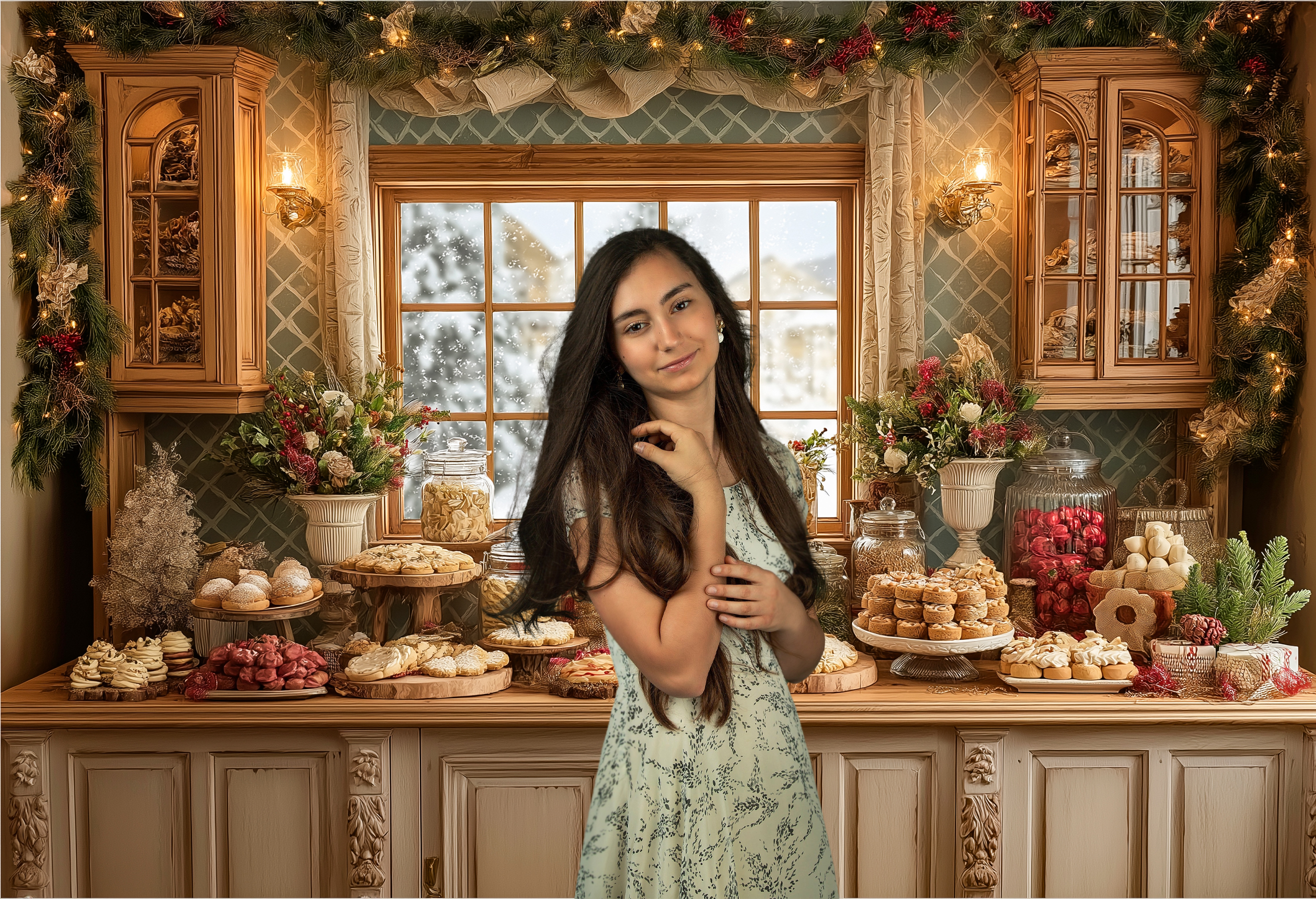Christmas-Themed Dessert Table – Dessert Table Backdrop recenzja i cena