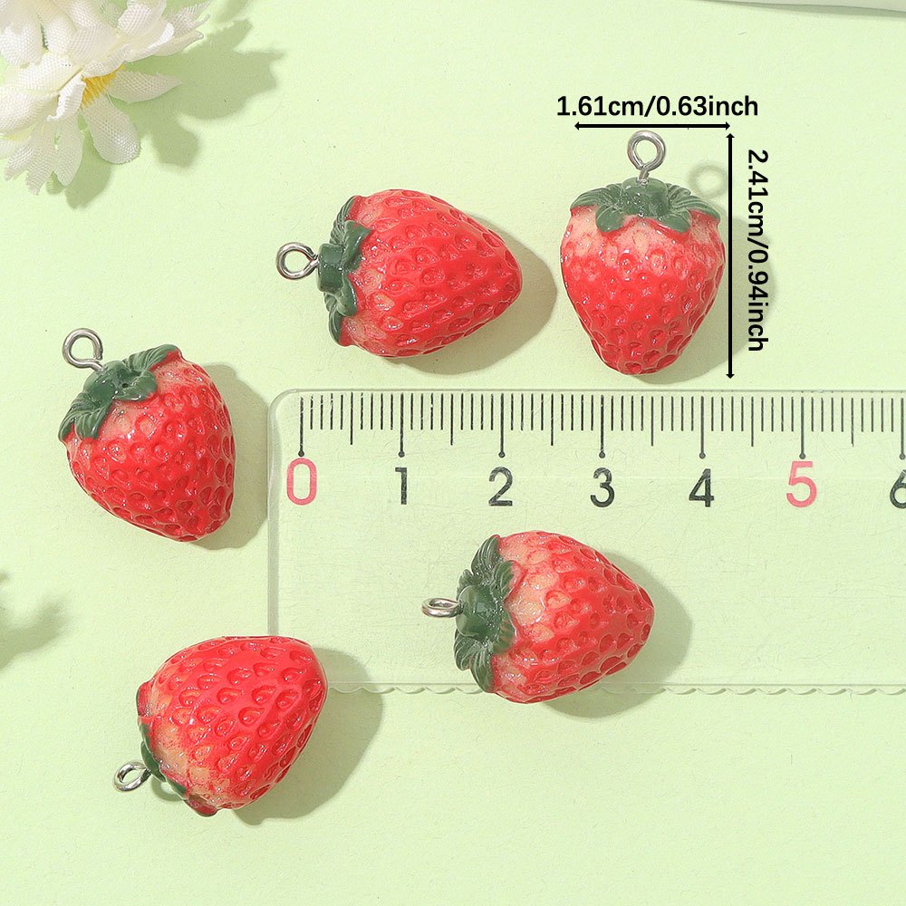 12/27/54pcs Red Resin Strawber – Event Suppliers recenzja i cena
