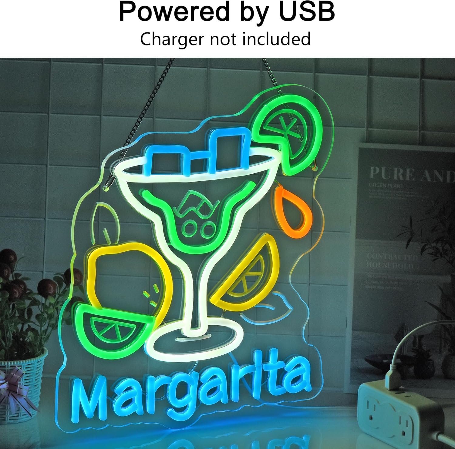 Margarita Neon Sign Wall Art D – Neon Sign Party recenzja i cena