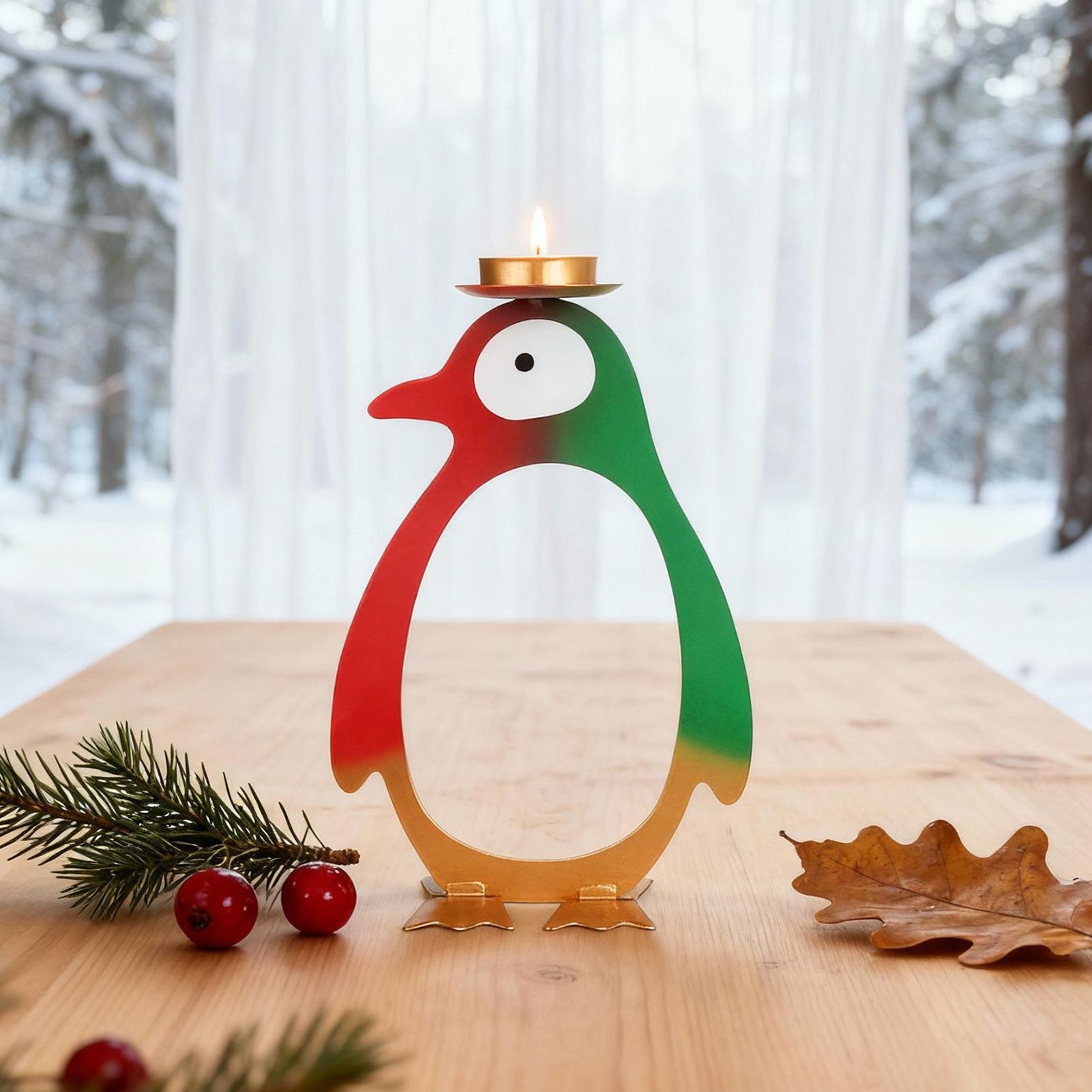 Tea Light Candle Holder Pengui – Centerpiece Stick recenzja i cena