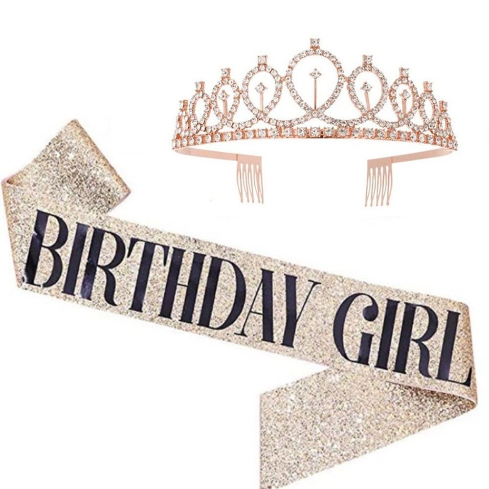 2Pcs/Set New Glitter Birthday  – Birthday Sash Glitter recenzja i cena