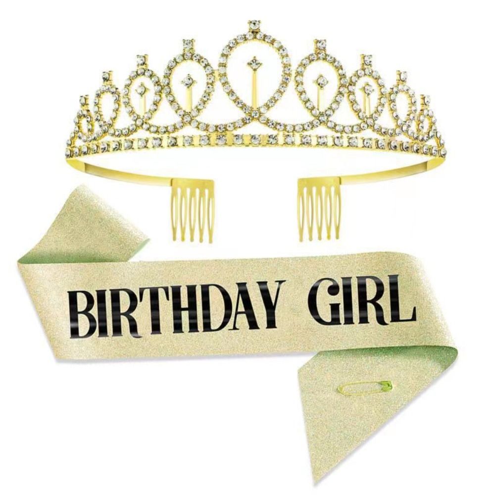 2Pcs/Set New Glitter Birthday  – Birthday Sash Glitter recenzja i cena