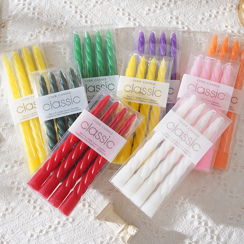 4pcs 20cm Plain Twisted Ribbed – Centerpiece Stick recenzja i cena