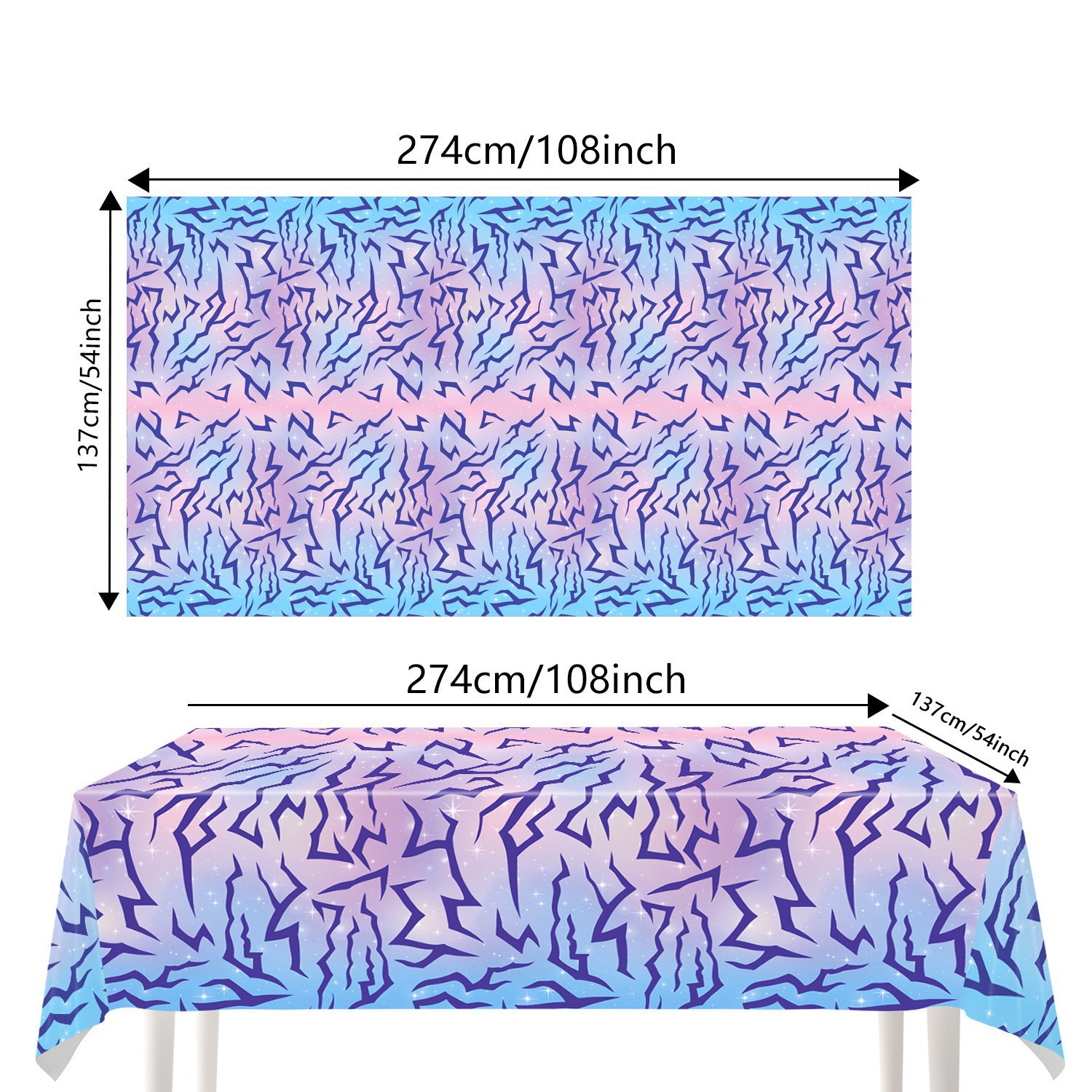 Lightning Printed Tablecloth D – Table Cloth Disposable recenzja i cena