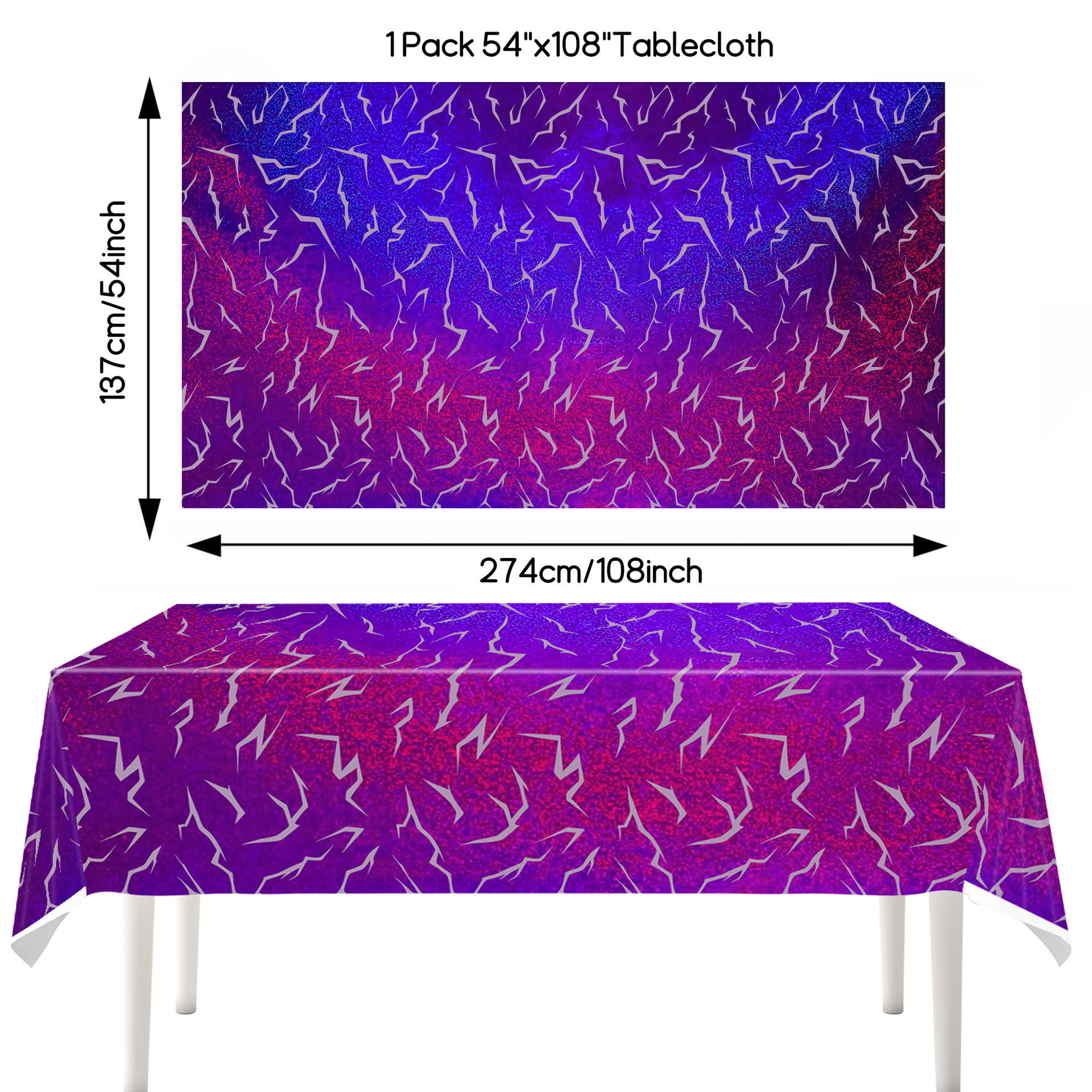Lightning Printed Tablecloth D – Table Cloth Disposable recenzja i cena