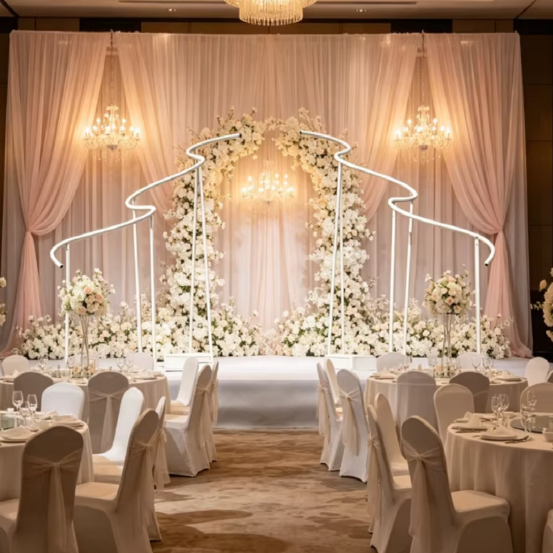 Luxury Wave Shape Frame Outdoo – Party Event Supply Store recenzja i cena