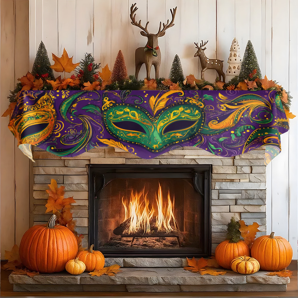 1Pc Carnival Mask Fireplace Sc – Party Banner Gold recenzja i cena