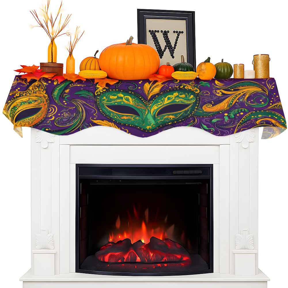 1Pc Carnival Mask Fireplace Sc – Party Banner Gold recenzja i cena