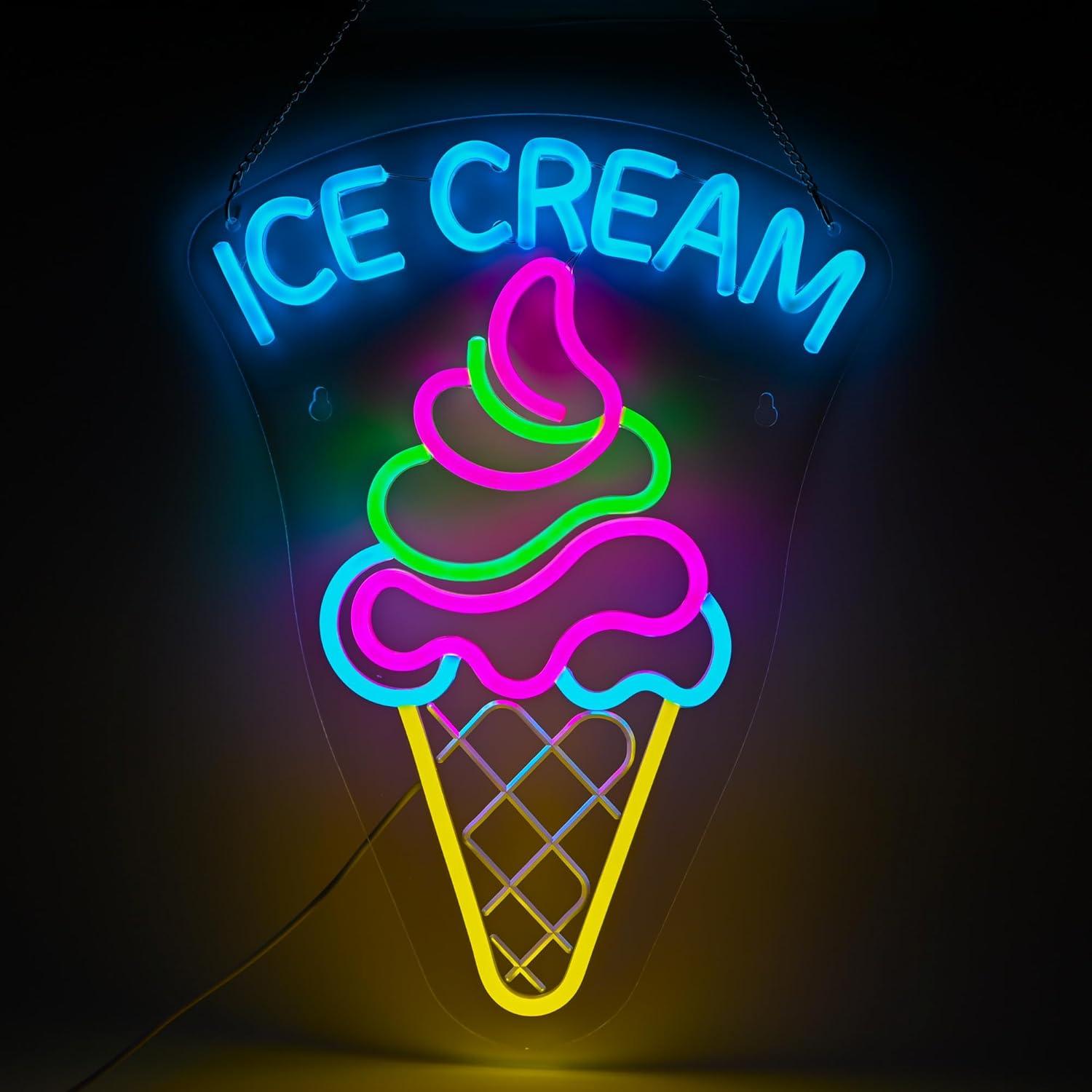 Ice Cream Neon Sign Dimmable D – Neon Sign Party recenzja i cena