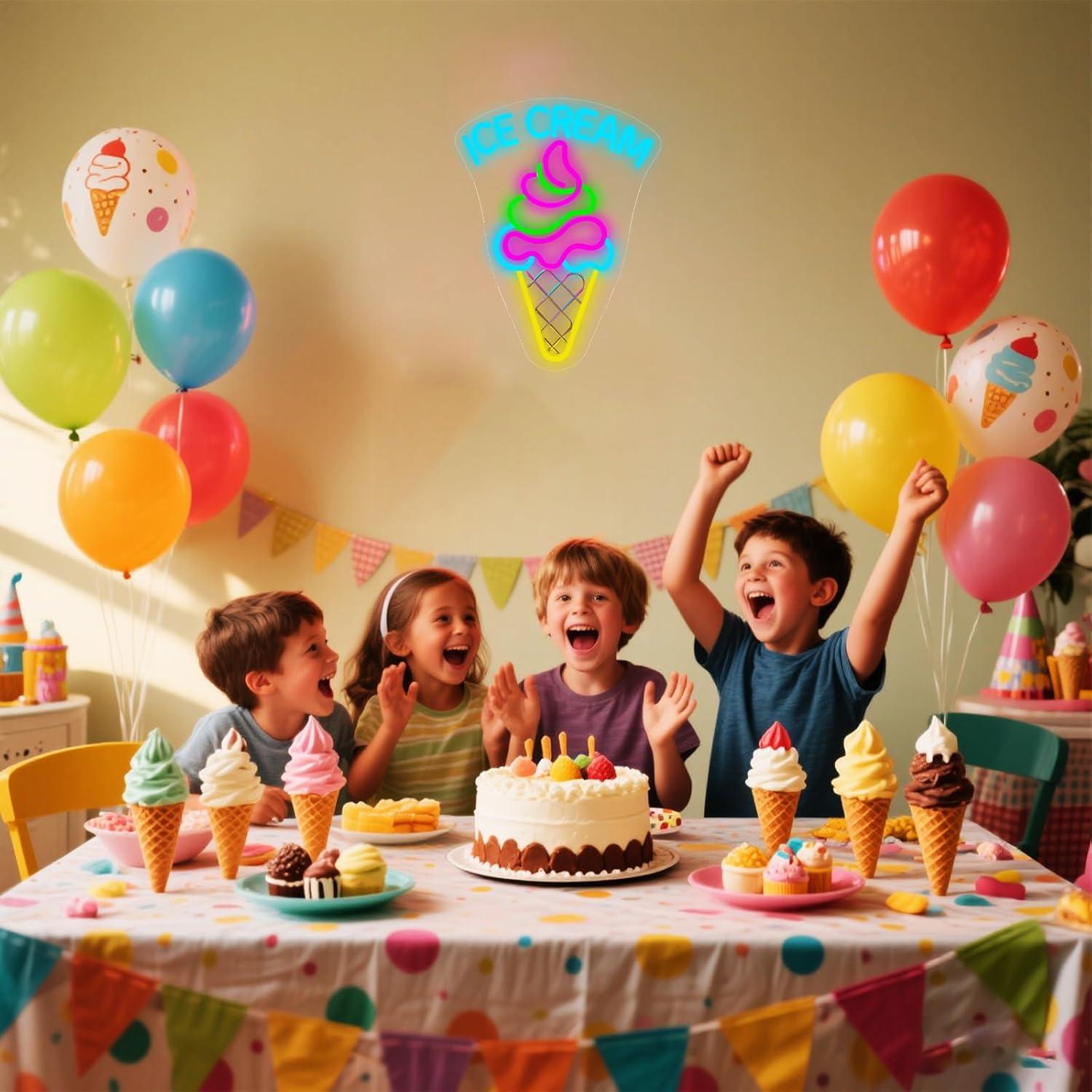 Ice Cream Neon Sign Dimmable D – Neon Sign Party recenzja i cena