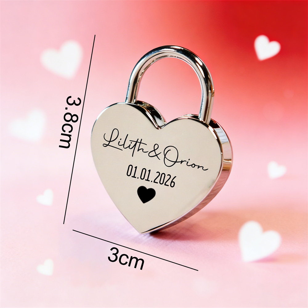 Custom Name Heart-Shaped Padlo – Eve Party recenzja i cena