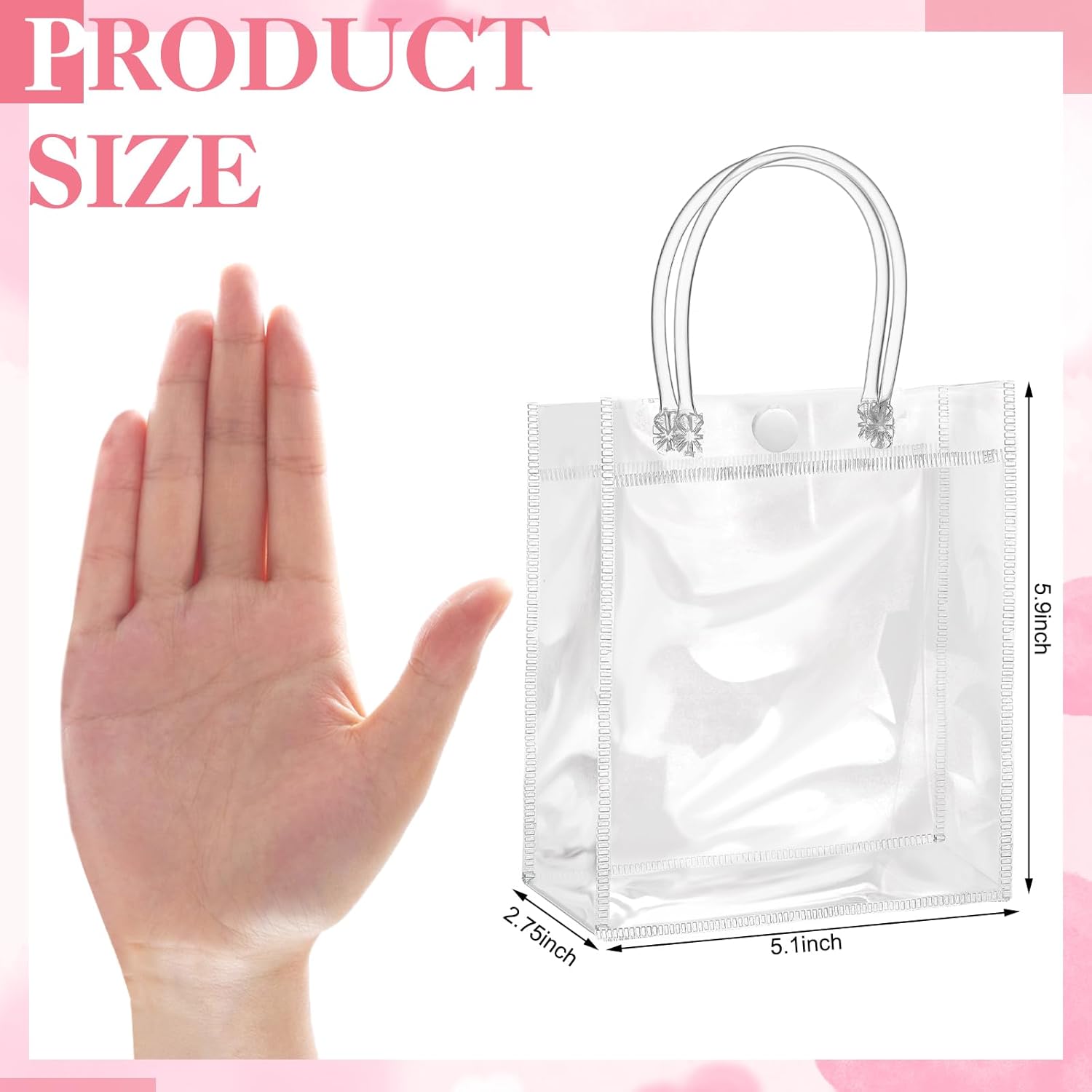 Clear Plastic Gift Bags with H – Party Favor Bag recenzja i cena
