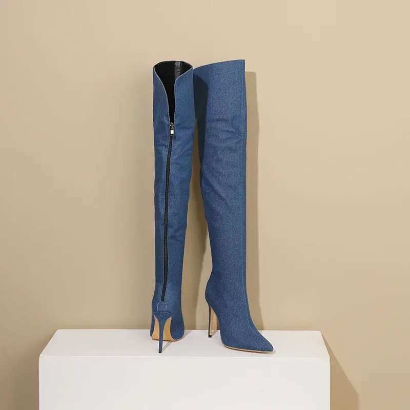 Sexy Women Thigh High Boots Bl – Eve Party recenzja i cena