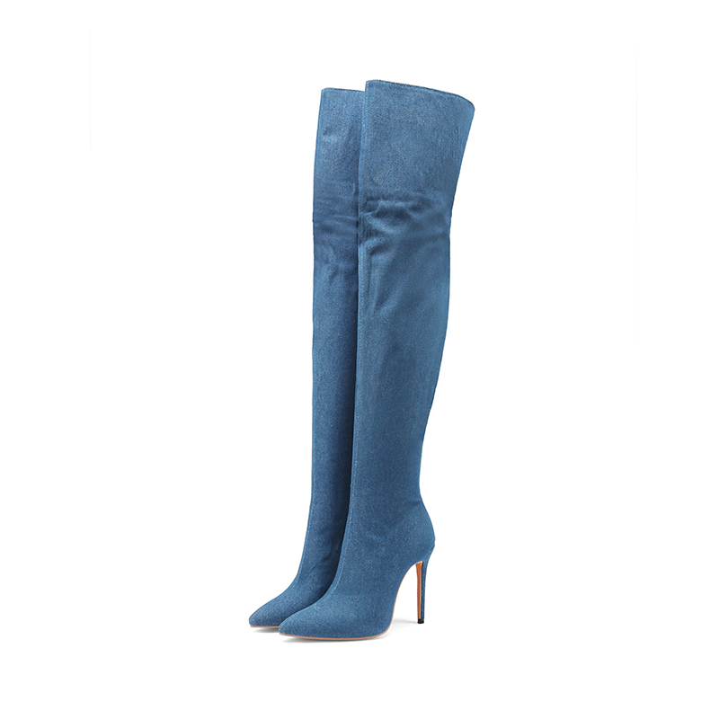 Sexy Women Thigh High Boots Bl – Eve Party recenzja i cena