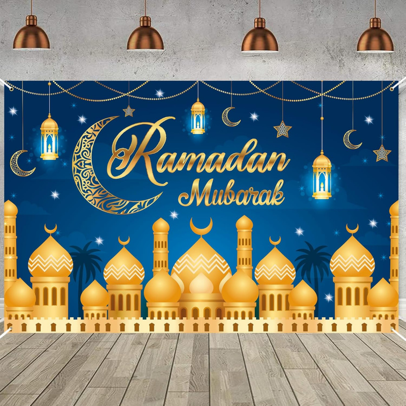 VIKAMA Ramadan Mubarak Blue Go – Party Banner Gold recenzja i cena