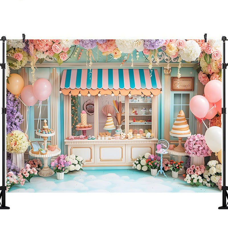 Ice Cream Photography Backgrou – Party Event Supply Store recenzja i cena