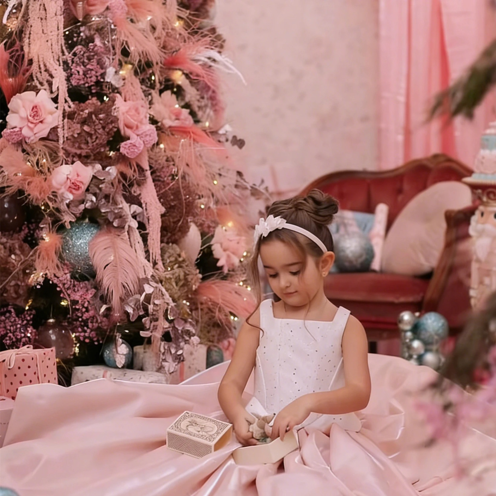 Customized Flower Girl Dress F – Birthday Sash Glitter recenzja i cena