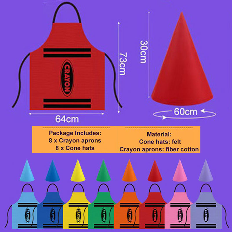 Colorful Crayon Themed Gnome S – Party Hat Cone recenzja i cena