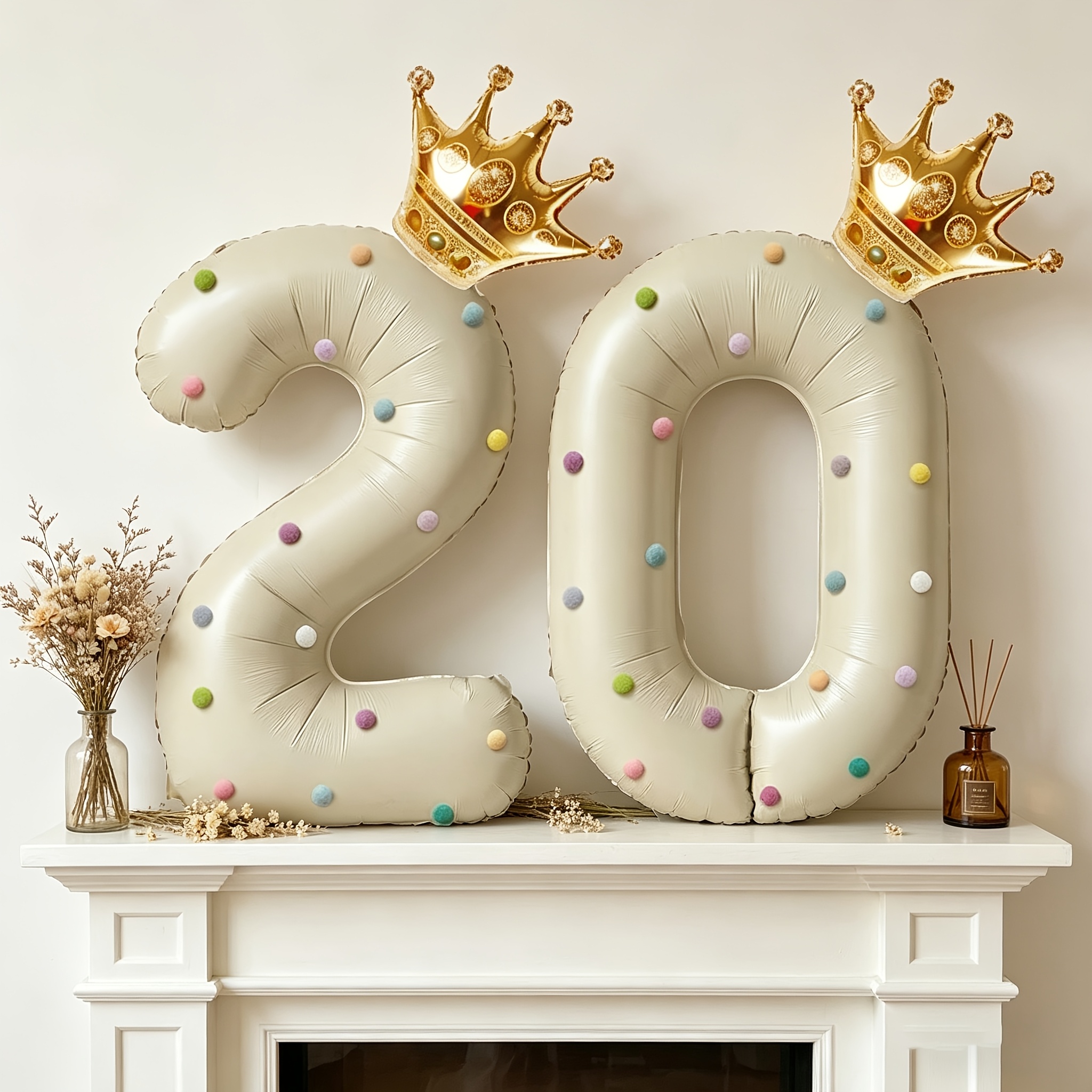 Large 40inch Cream-Colored Num – Party Event Supply Store recenzja i cena