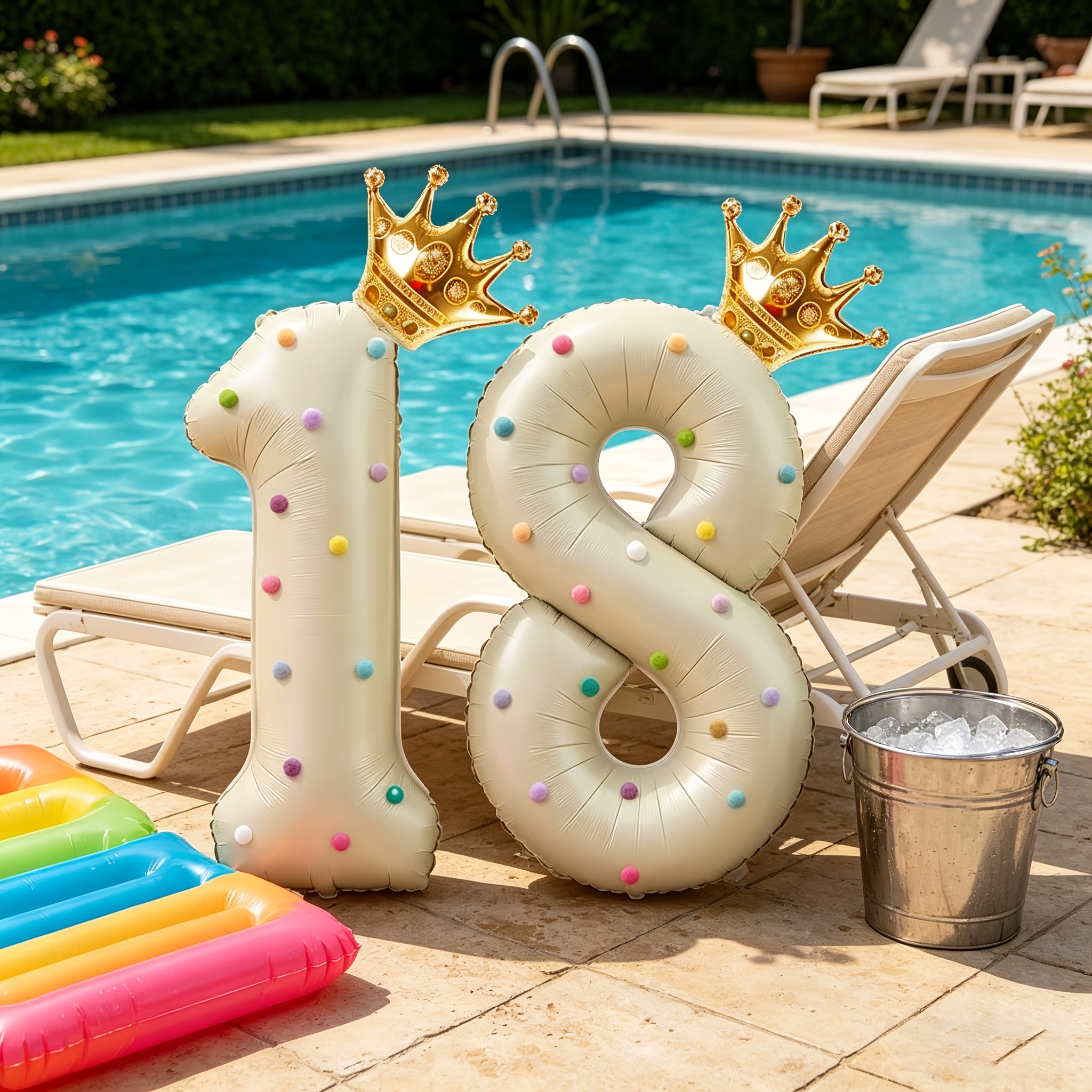 Large 40inch Cream-Colored Num – Party Event Supply Store recenzja i cena