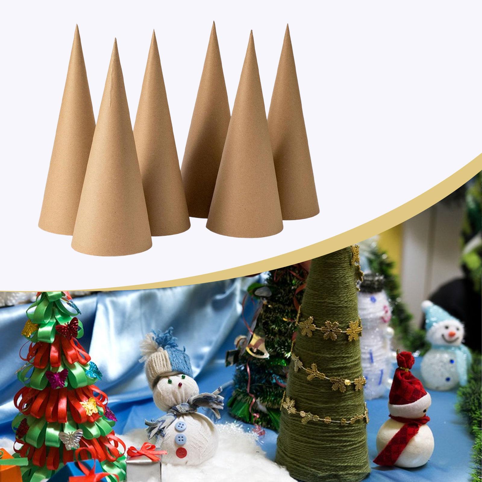 6Pcs Kraft Paper Mache Cones,C – Party Hat Cone recenzja i cena