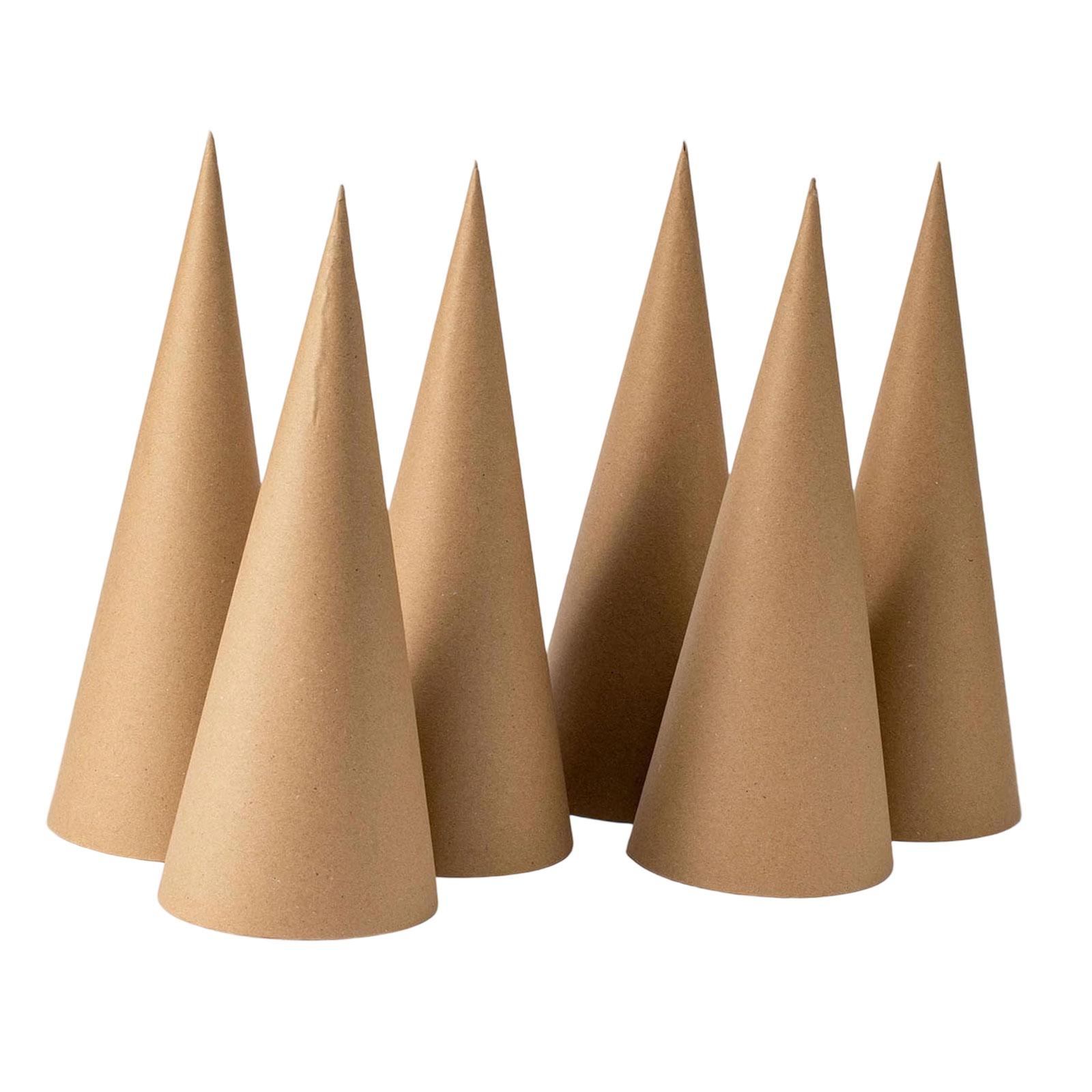 6Pcs Kraft Paper Mache Cones,C – Party Hat Cone recenzja i cena