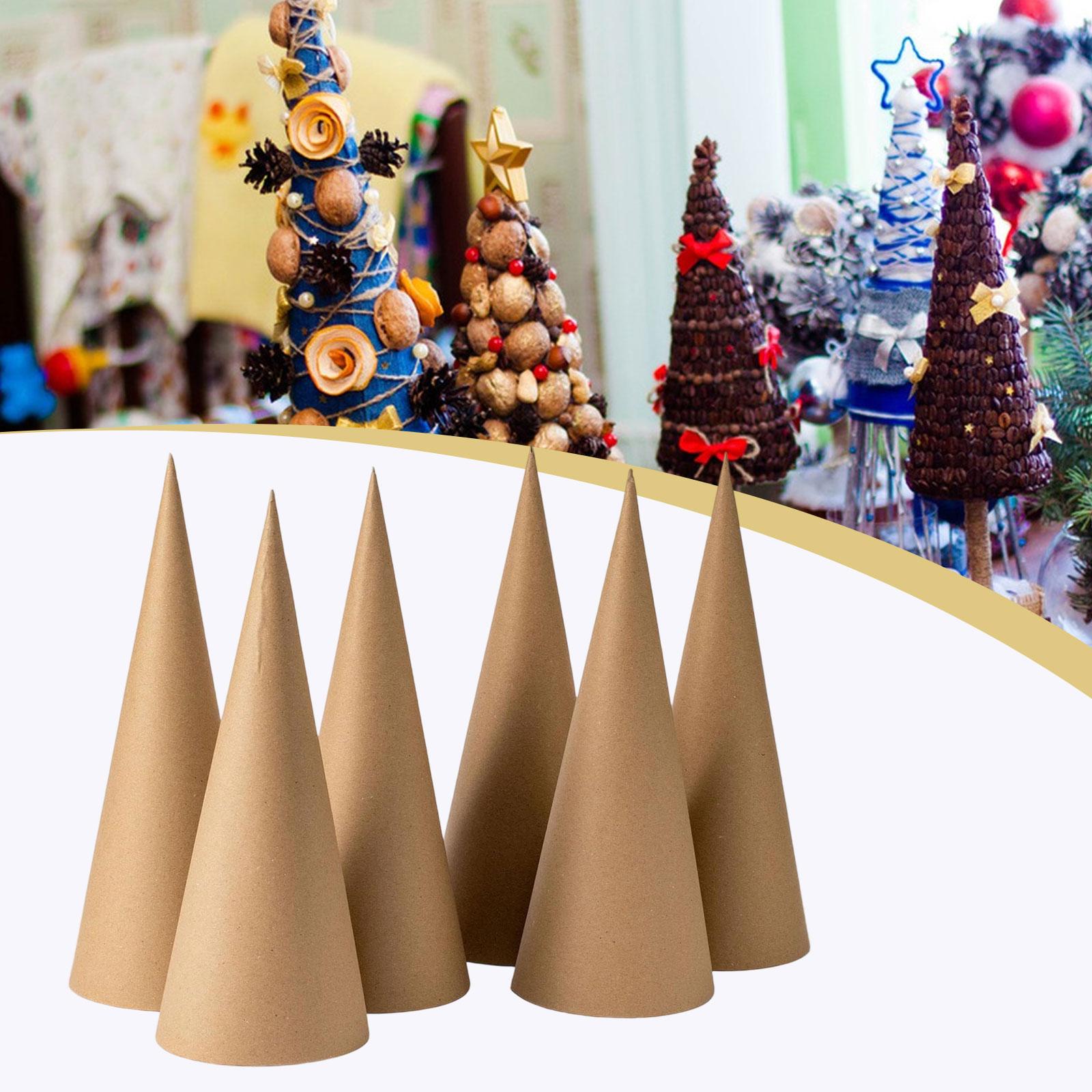 6Pcs Kraft Paper Mache Cones,C – Party Hat Cone recenzja i cena
