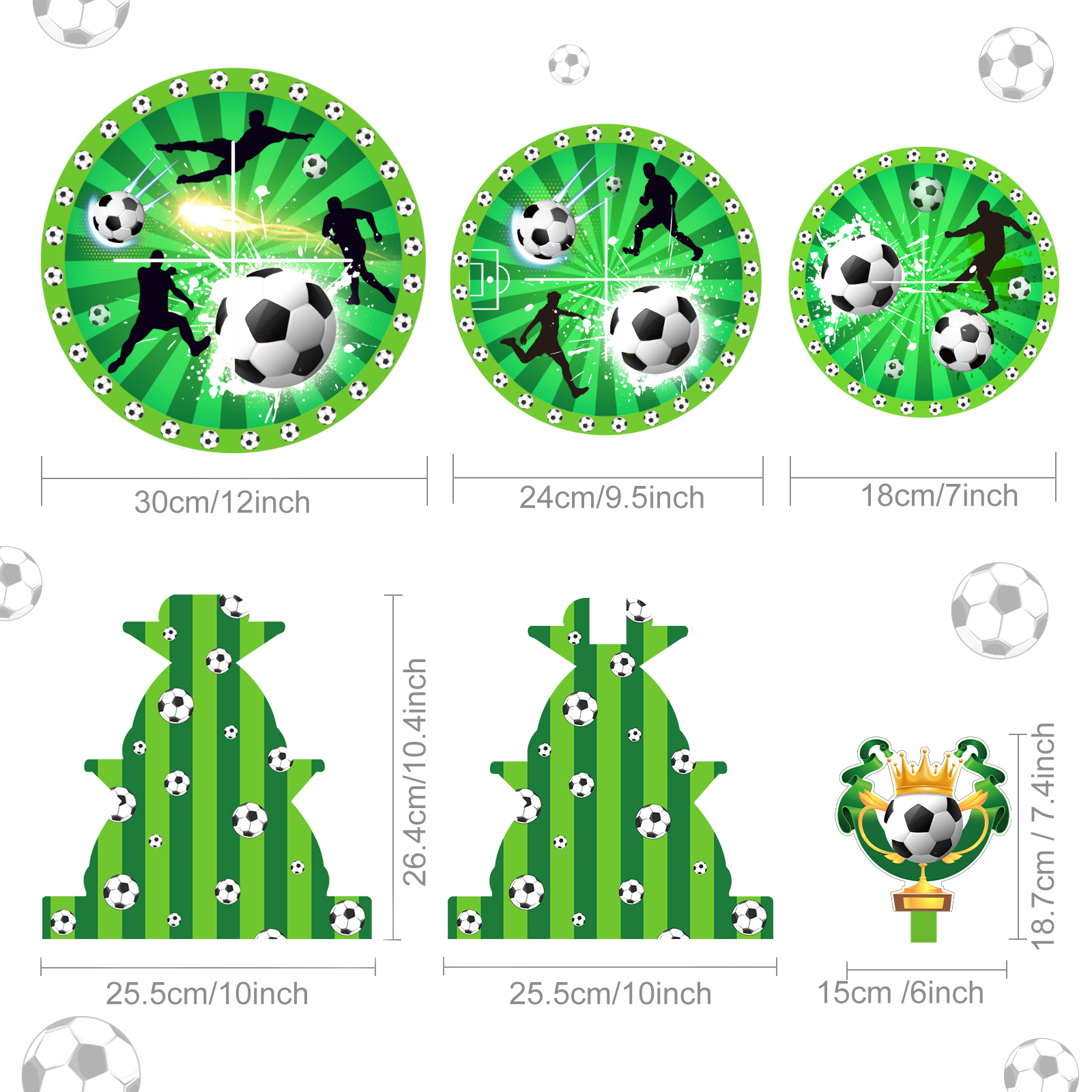 3 Tier Football Sports Soccer  – Cupcake Stand Tier recenzja i cena