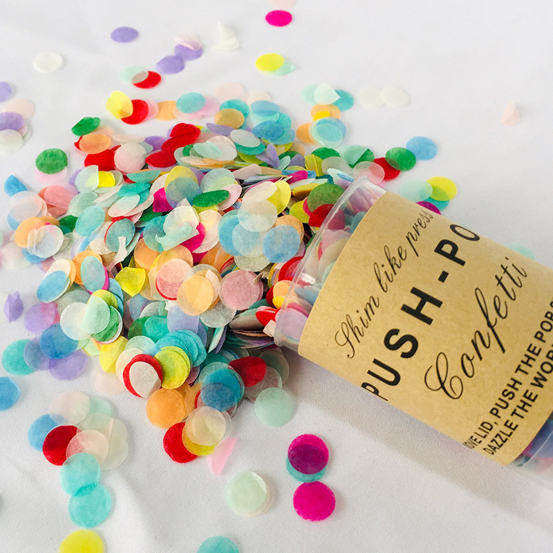 2pcs Multicolor Paper Scrap Fo – Confetti Cannon Tube recenzja i cena