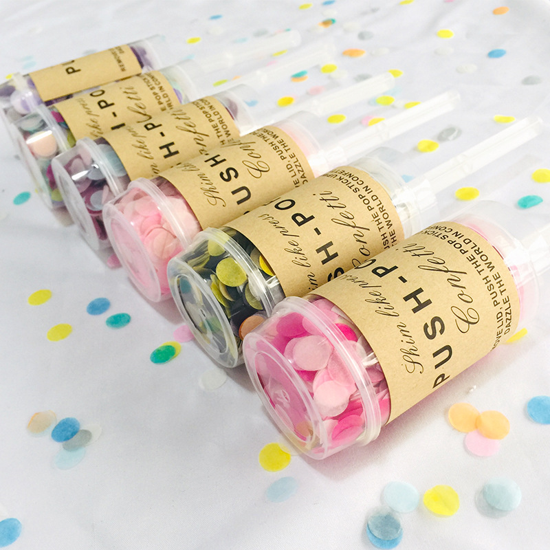 2pcs Multicolor Paper Scrap Fo – Confetti Cannon Tube recenzja i cena