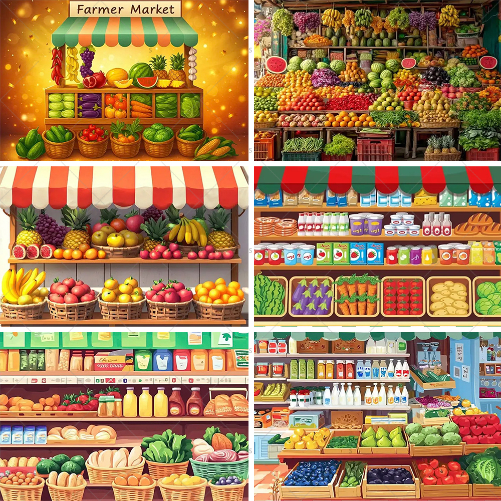 Colorful Supermarket Shelf Bac – Party Event Supply Store recenzja i cena