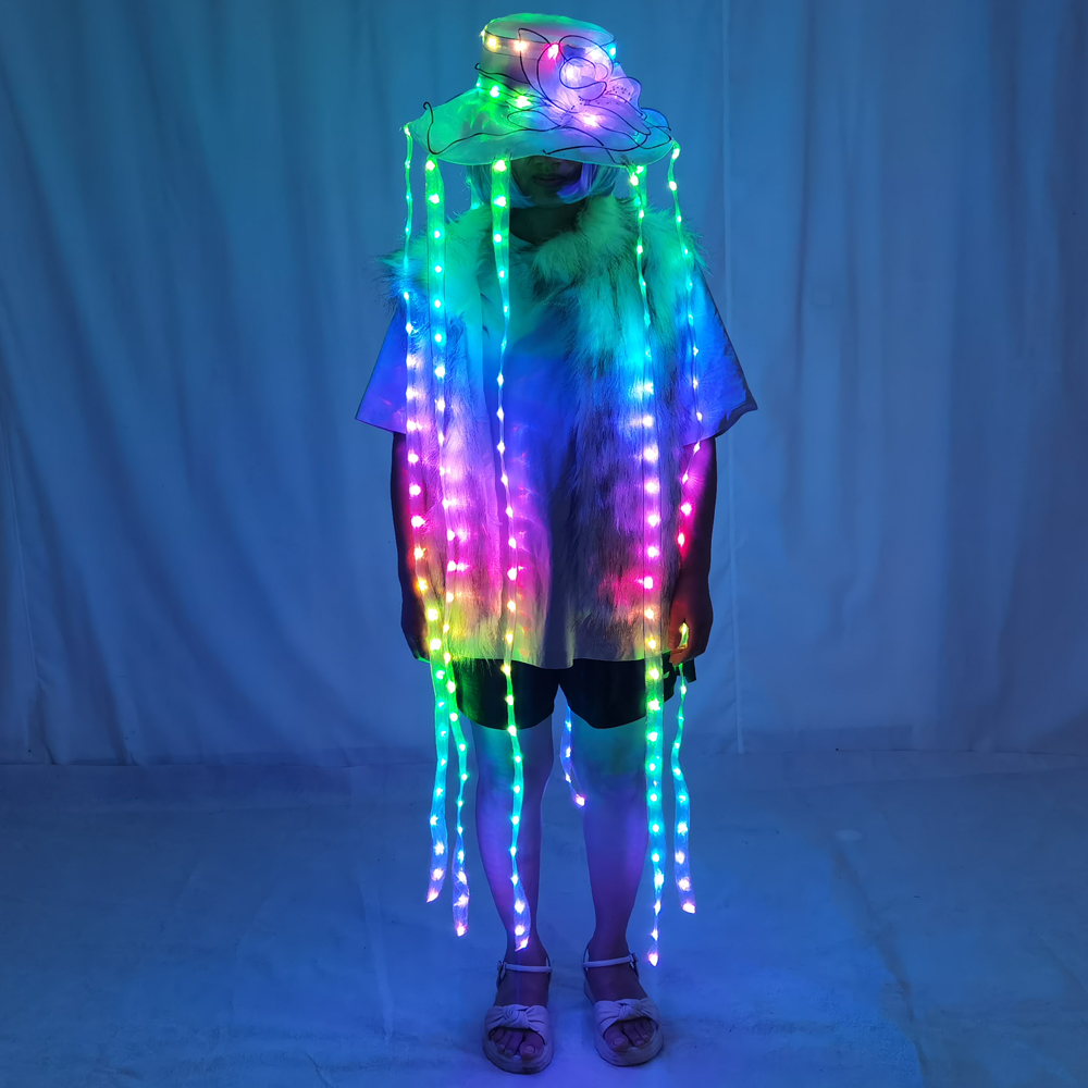 LED Jellyfish Hat Full Color L – Event Party Dj recenzja i cena