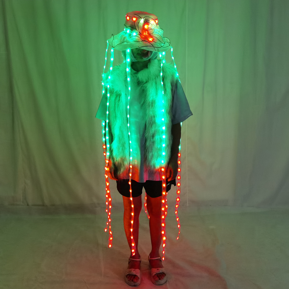 LED Jellyfish Hat Full Color L – Event Party Dj recenzja i cena