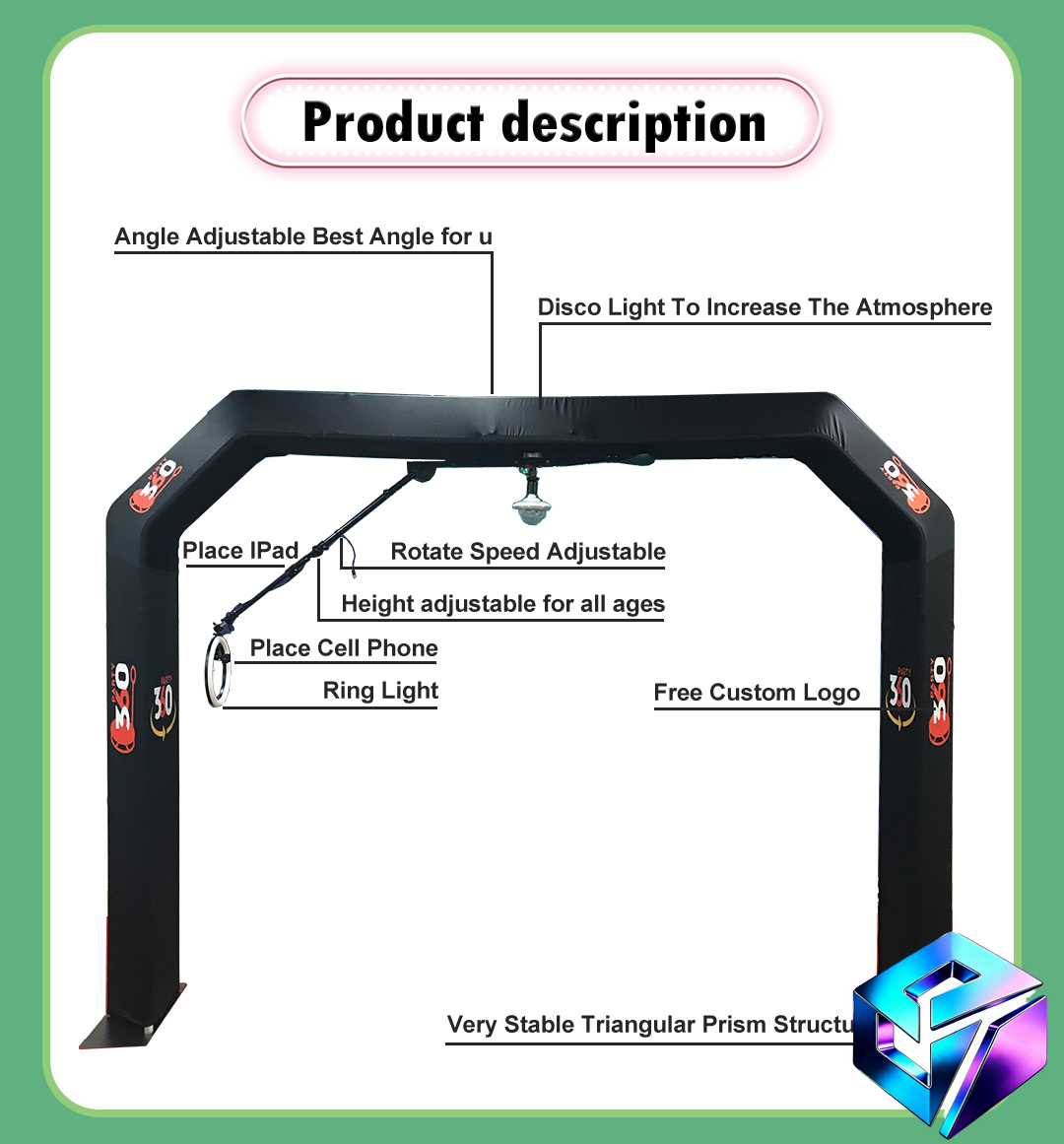 Overhead 360 Photo Booth Enclo – Event Supplies recenzja i cena