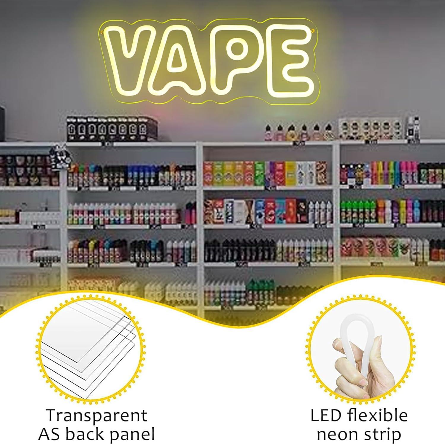 Vape Neon Sign USB Dimmable LE – Neon Sign Party recenzja i cena