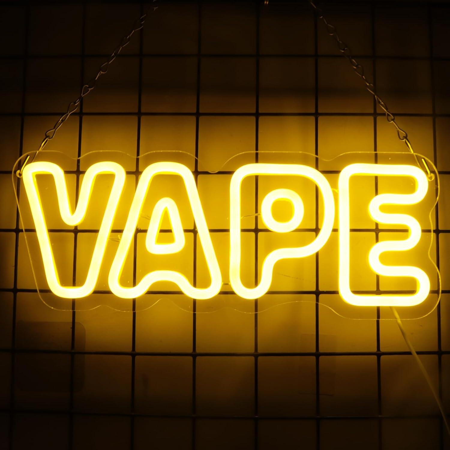 Vape Neon Sign USB Dimmable LE – Neon Sign Party recenzja i cena