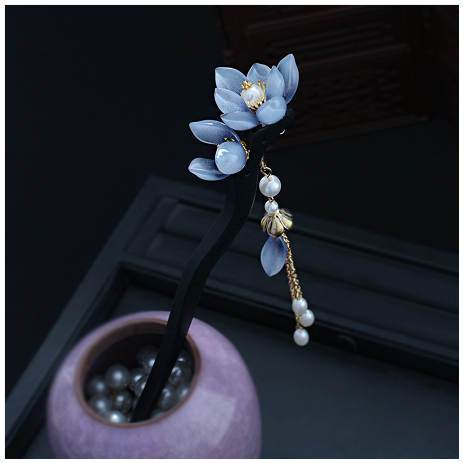 Blue Flower Hair Stick Vintage – Event Suppliers recenzja i cena