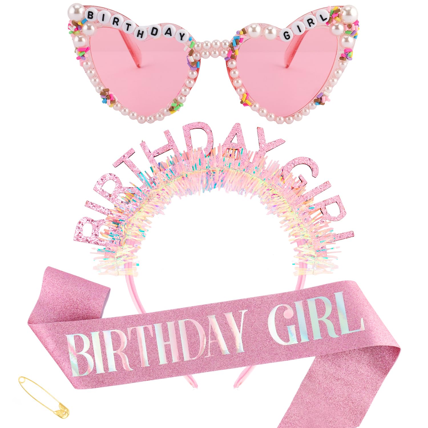 Birthday Girl Headband Sash Su – Birthday Sash Glitter recenzja i cena