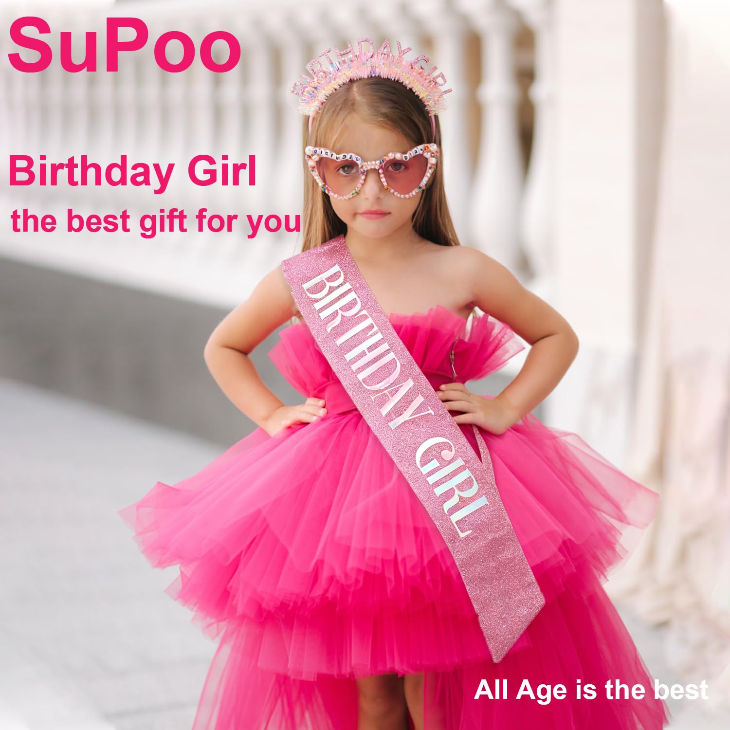 Birthday Girl Headband Sash Su – Birthday Sash Glitter recenzja i cena