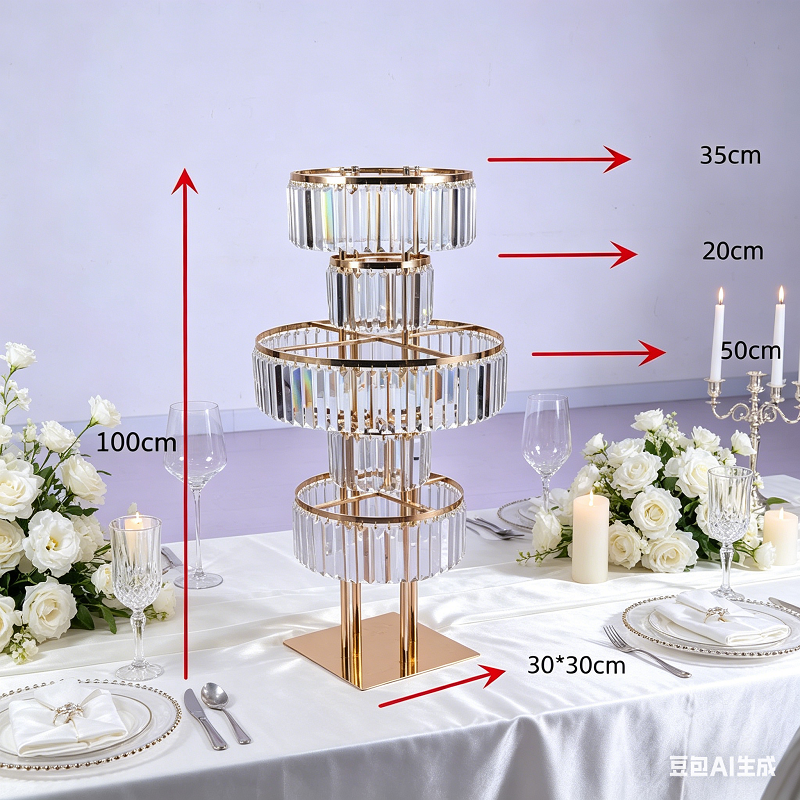 4 PCS Flower Rack Crystal Road – Party Event Supply Store recenzja i cena