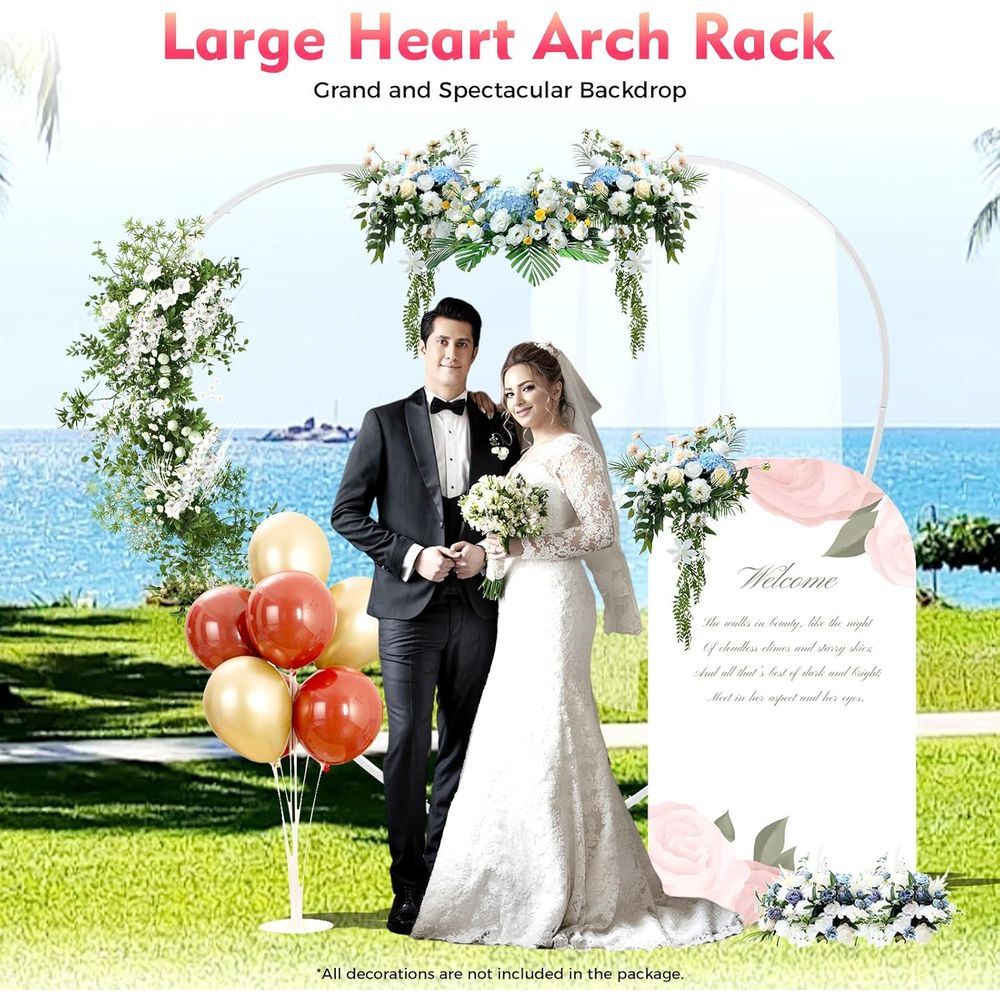 Heart-Shaped Wedding Arch Stan – Balloon Arch Kit recenzja i cena