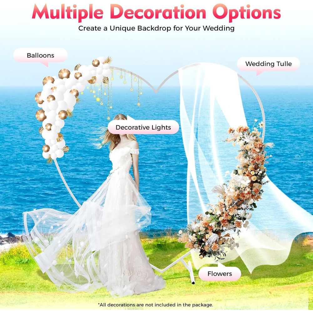 Heart-Shaped Wedding Arch Stan – Balloon Arch Kit recenzja i cena