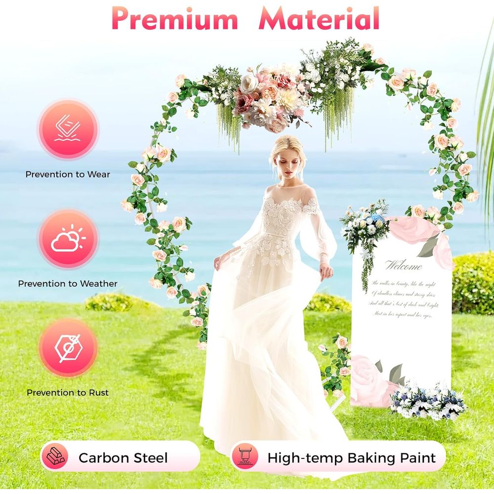 Heart-Shaped Wedding Arch Stan – Balloon Arch Kit recenzja i cena