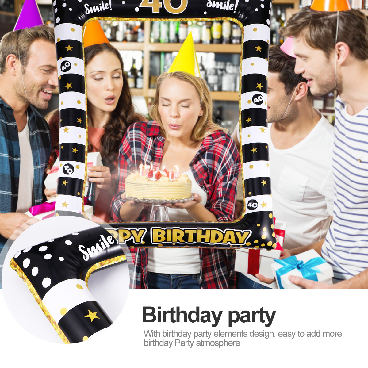 Photo Frame Birthday Party Boo – Photo Booth Frame recenzja i cena