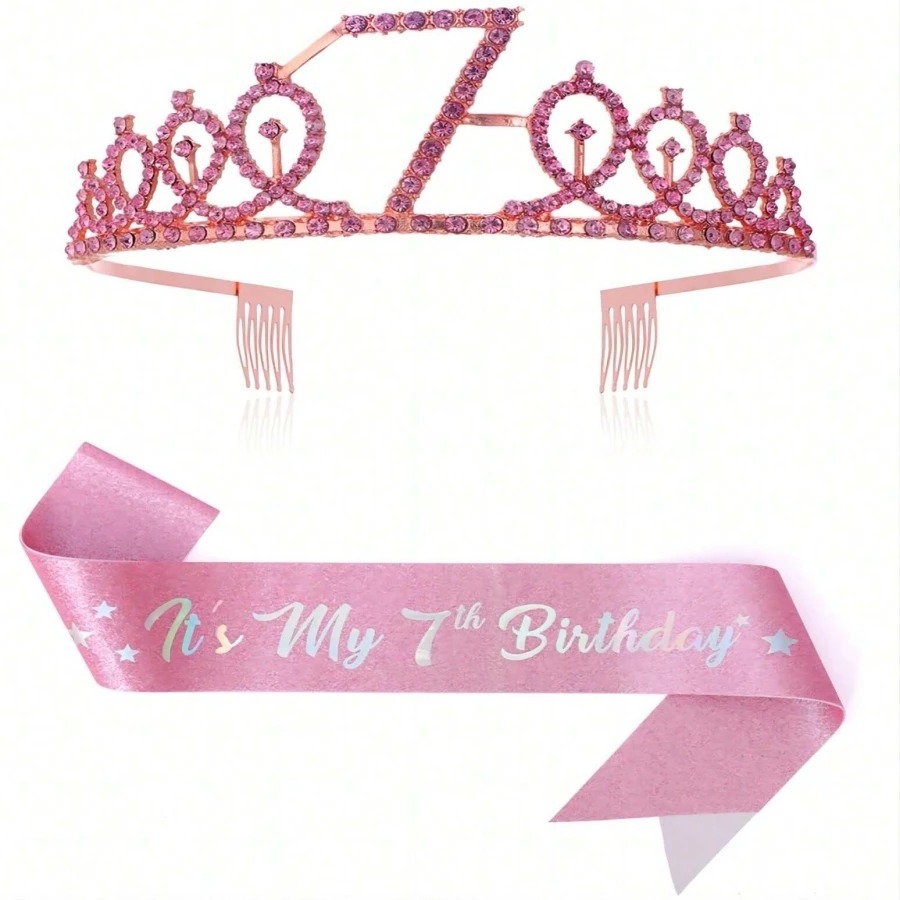 Glitter Birthday Crown Sash Wo – Birthday Sash Glitter recenzja i cena