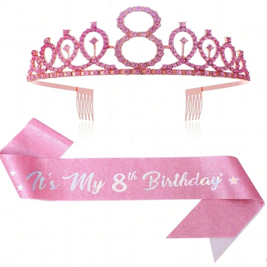 Glitter Birthday Crown Sash Wo – Birthday Sash Glitter recenzja i cena