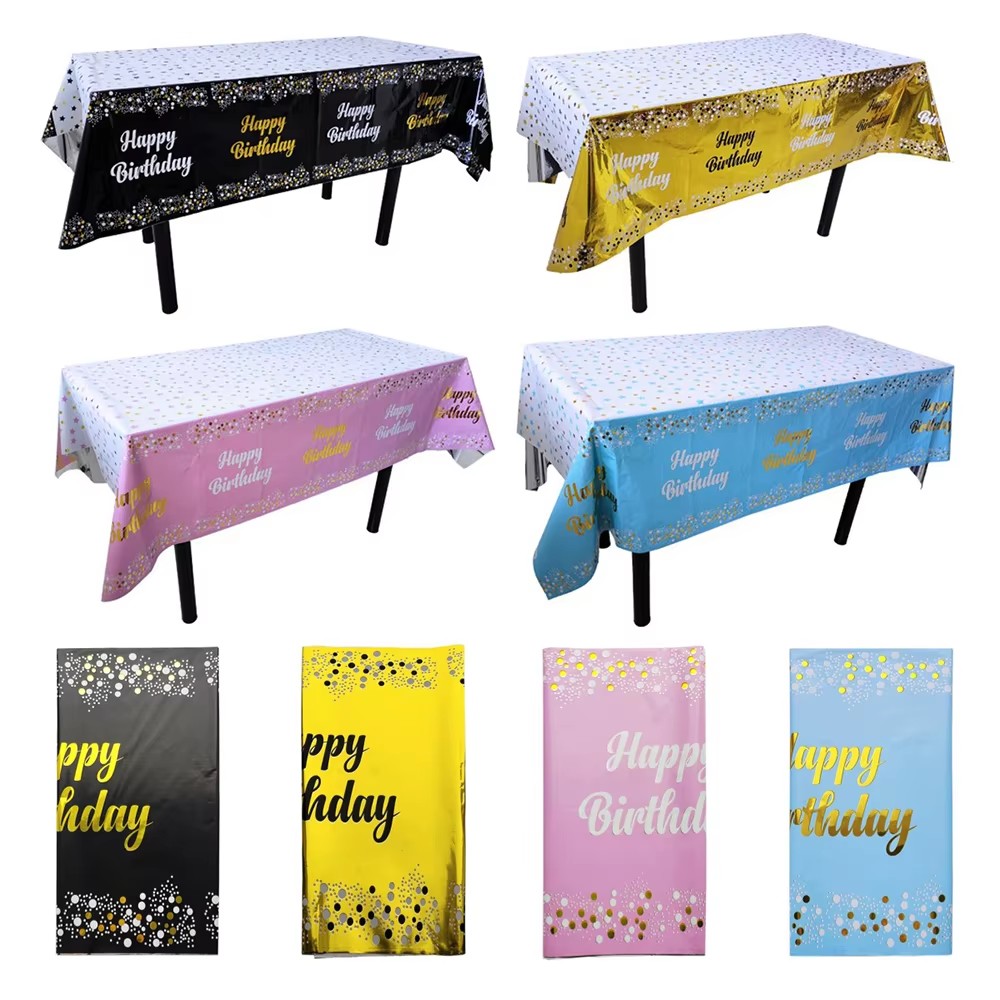 Happy Birthday Disposable Tabl – Table Cloth Disposable recenzja i cena